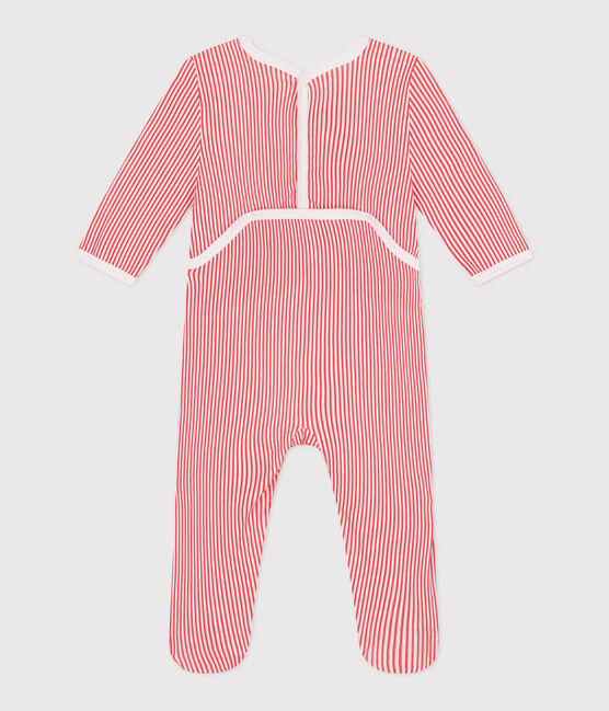 Pijama de algodón a rayas con abertura trasera para bebé ECUME/ SUSHI