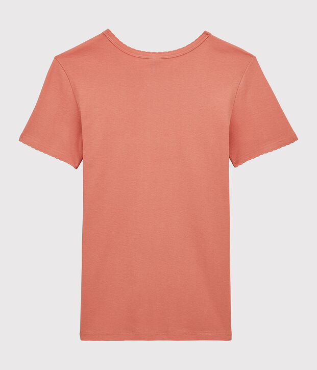 Camiseta IC&Oacute;NICA de punto cocotte de algod&oacute;n org&aacute;nico para mujer rosa
