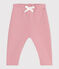 Pantalón de jogging liso de algodón para bebé rosa CHARME