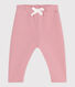 Pantalón de jogging liso de algodón para bebé