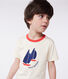 Camiseta infantil de manga corta de algodón con estampado