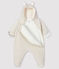 Buzo de osos de bebé de terciopelo beige MONTELIMAR CHINE