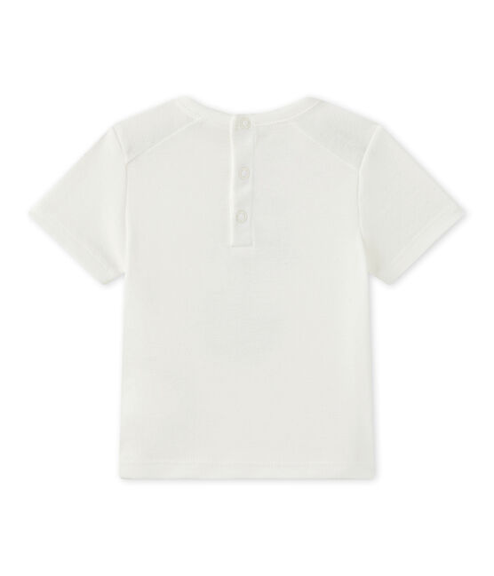 Camiseta bebé niño de manga corta blanco MARSHMALLOW