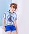 Camiseta a rayas blanco MARSHMALLOW/azul PERSE