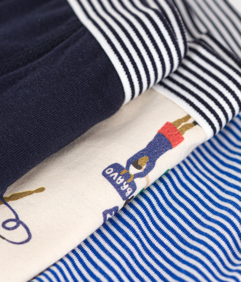 Juego de 3 b&oacute;xeres infantiles de algod&oacute;n multicolor