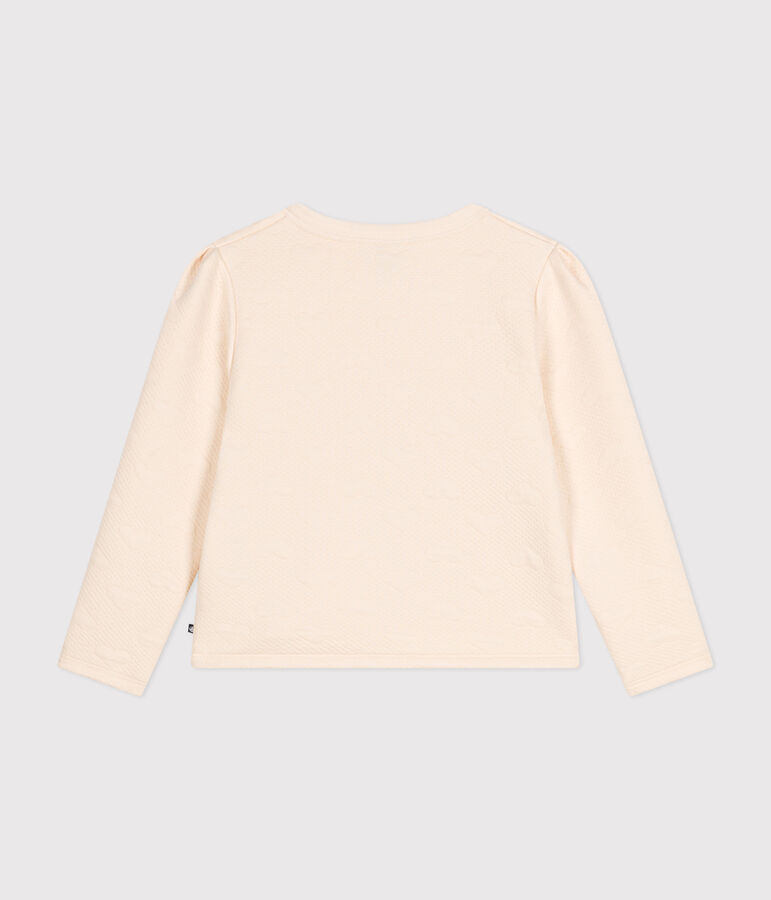 C&aacute;rdigan de t&uacute;bico para ni&ntilde;a crudo