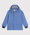 Chubasquero ic&oacute;nico liso infantil azul