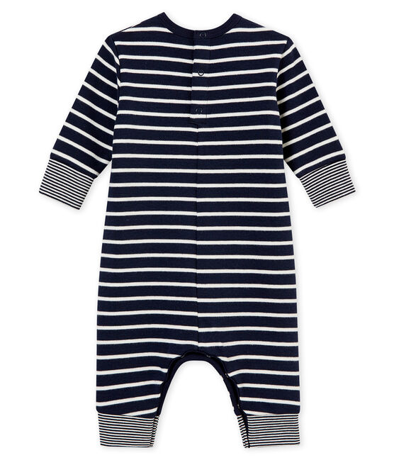 Pelele largo icónico para bebé niño azul SMOKING/blanco MARSHMALLOW