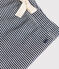 Pantalón de algodón ecológico de bebé azul SMOKING/blanco MARSHMALLOW