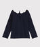 Blusa de manga larga para bebé niña azul SMOKING