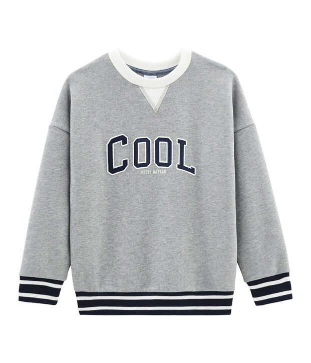 Sudadera de ni&ntilde;o gris