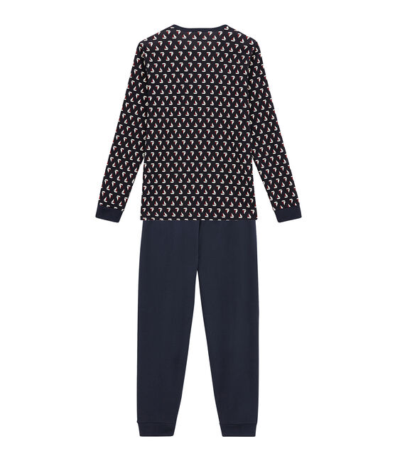 Pijama para niño azul SMOKING/blanco MULTICO