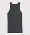 Camiseta de tirantes emblemática de algodón de mujer gris CITY CHINE