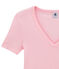 Camiseta con cuello en pico, de punto original, para mujer rosa BABYLONE