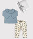 Estuche de regalo con blusa y pantalón para bebé