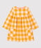 Vestido de franela de bebé. amarillo BOUDOR/ MINOIS