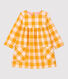 Vestido de franela de bebé.