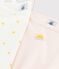 Juego de 2 camisas de tirantes de soles de algodón orgánico de niña variante 1