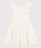 Vestido de bordado inglés para niña blanco MARSHMALLOW