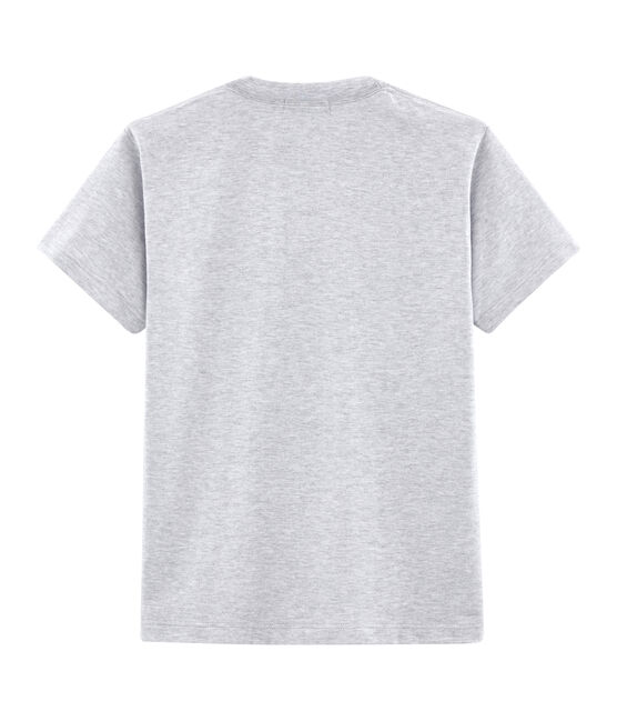Camiseta mixta con motivo de postal gris POUSSIERE CHINE