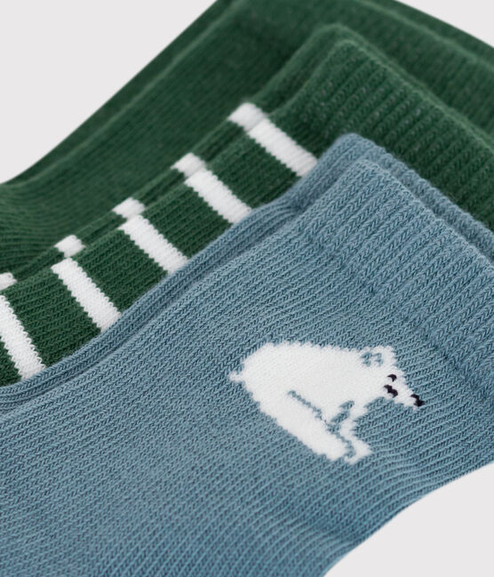 3 pares de calcetines de algodón para bebé variante 1