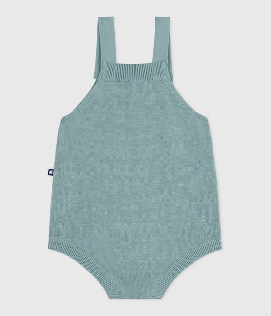 Pelele de punto tricotado de fantasía con tirantes para bebé verde PAUL