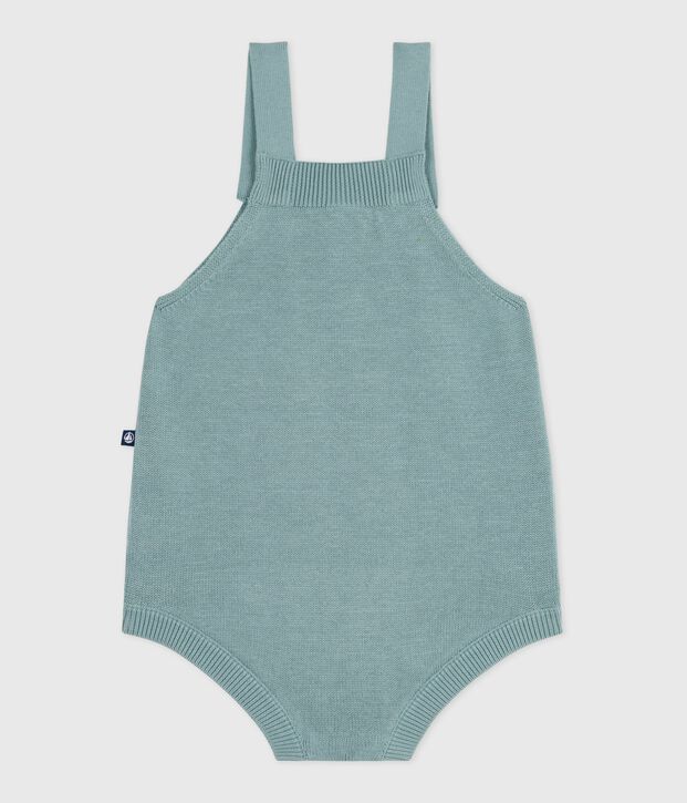 Pelele de punto tricotado de fantas&iacute;a con tirantes para beb&eacute; verde