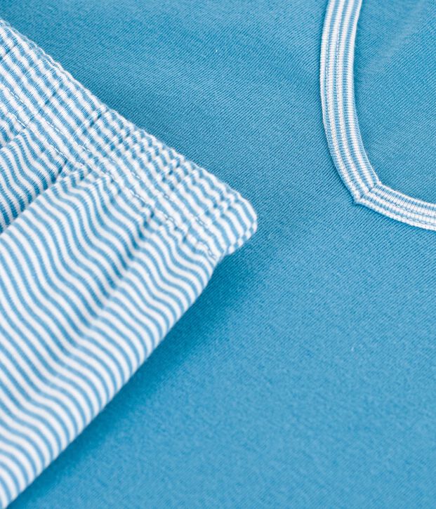 Pyjama short Femme en coton azul/multicolor