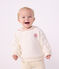 Sudadera lisa de algod&oacute;n con cuello marinero y bordado para beb&eacute; MILK