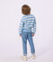 Jersey infantil de punto tricotado azul FLO/ MILK
