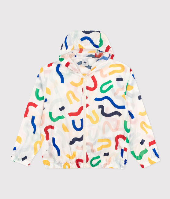 Cortavientos infantil ultraligero blanco MARSHMALLOW/blanco MULTICO
