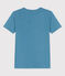 Camiseta L'ICONIQUE de algodón con cuello redondo para mujer azul LAVIS
