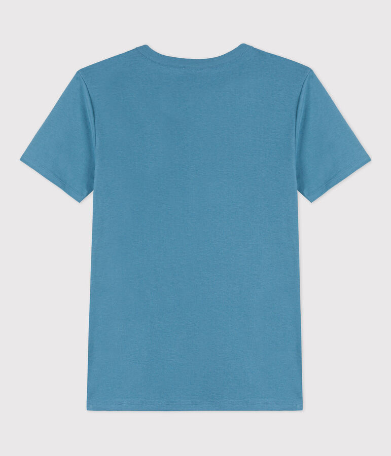 Camiseta L'ICONIQUE de algod&oacute;n con cuello redondo para mujer azul