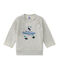 Sudadera bebé de niño en muletón gris BELUGA CHINE