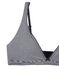 sujetador para mujer en jersey lycra efecto second skin azul ABYSSE/blanco LAIT