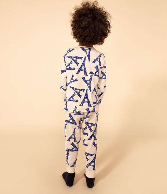 Pijama París de algodón para niño/niña blanco AVALANCHE/ MULTICO