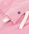 Pijama infantil de algod&oacute;n con pernera ancha y rayas rosa/blanco