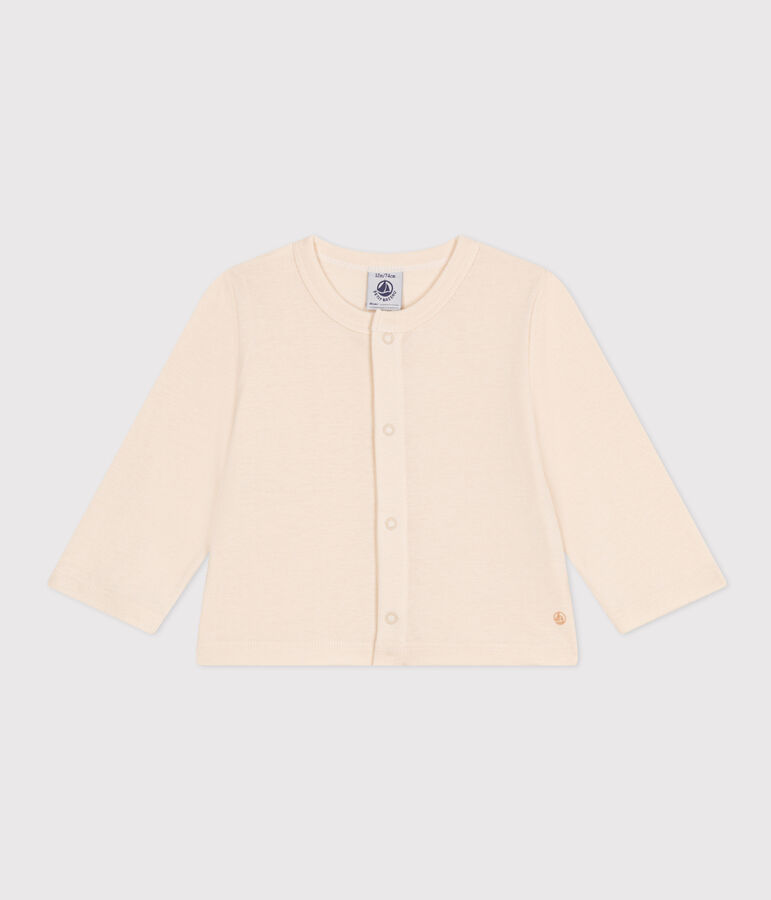 C&aacute;rdigan de algod&oacute;n para beb&eacute; crudo