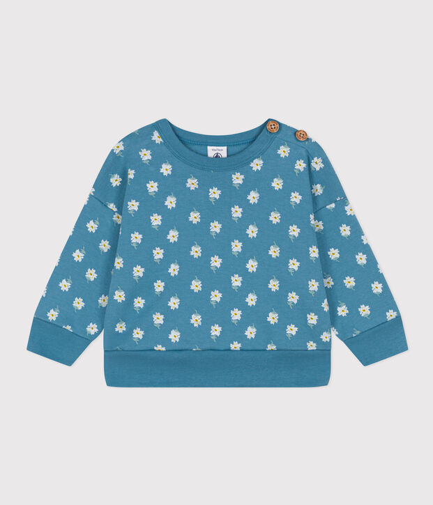 Sudadera de jersey grueso para beb&eacute; azul/multicolor