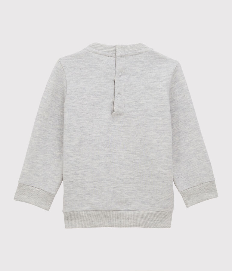 Sudadera de mulet&oacute;n de beb&eacute; gris BELUGA CHINE