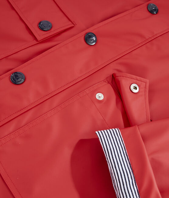 Impermeable icónico unisex rojo TERKUIT