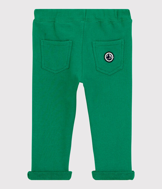 Pantalón de muletón de bebé. verde PIVERT