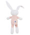 Dudú conejito sonajero para bebé unisex rosa ROSAKO/blanco MARSHMALLOW