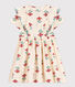Vestido de gasa de algodón con flores para niña