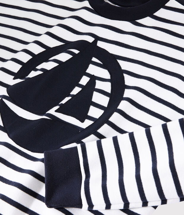 Sudadera para mujer blanco/azul