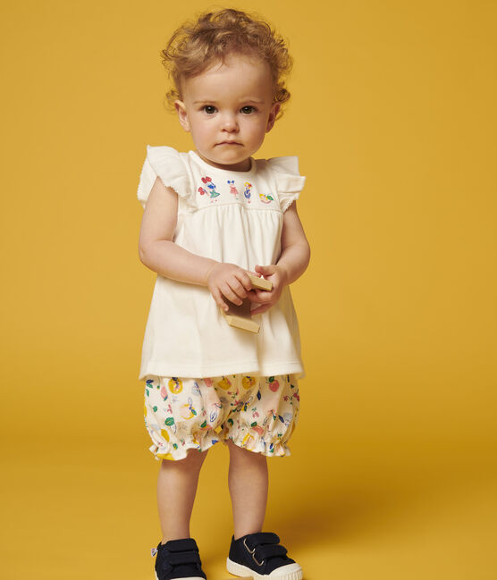 Braguitas bloomer con estampado de grosella de bebé niña. blanco MARSHMALLOW/blanco MULTICO