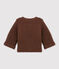 Cardigan de lana y algodón unisex marron BROWN