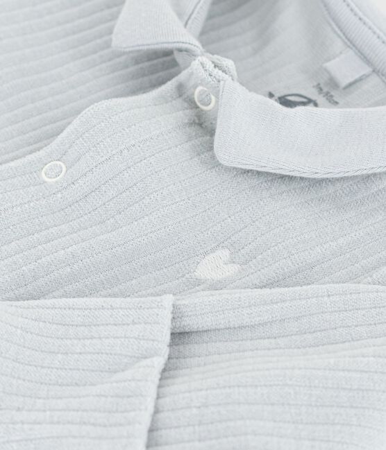 Pijama de terciopelo con cuello liso para bebé CO2
