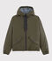 Impermeable acolchado reciclado unisex marron LITOP