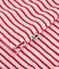 Pijama corto de algodón a rayas para mujer rojo MARSHMALLOW/ SPI